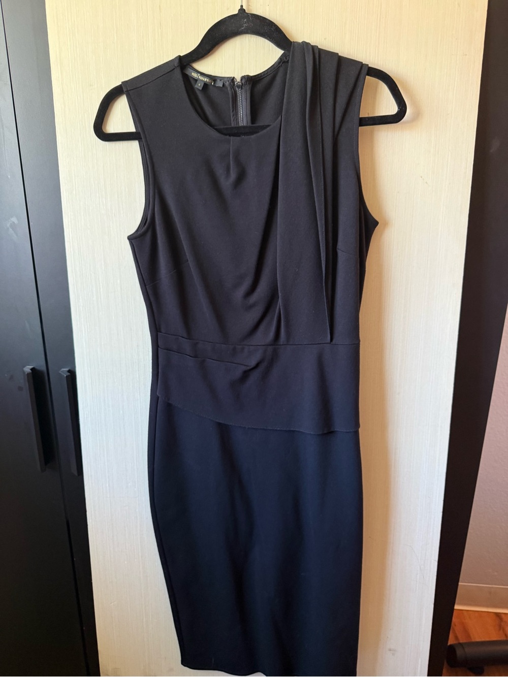 Kobi Halperin classic Black Sleeveless Sheath Dress